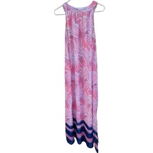 Rafaella Pink &‎ Blue Maxi Dress Sz M